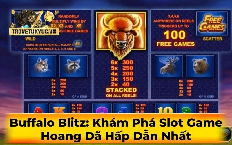 Buffalo Blitz: Khám Phá Slot Game Hoang Dã Hấp Dẫn Nhất
